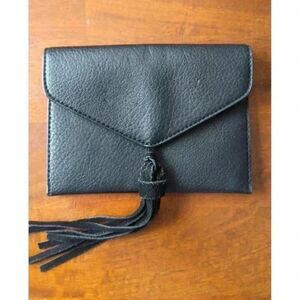 Black Leather Clutch Anthropologie
